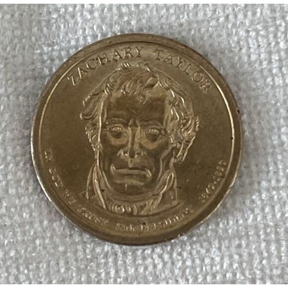 2009 Zachary Taylor Presidential Golden Dollar Coin - Picture 2 of 8